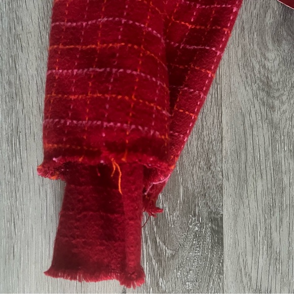 Free People Red Plaid Blazer - Picture 5 of 7